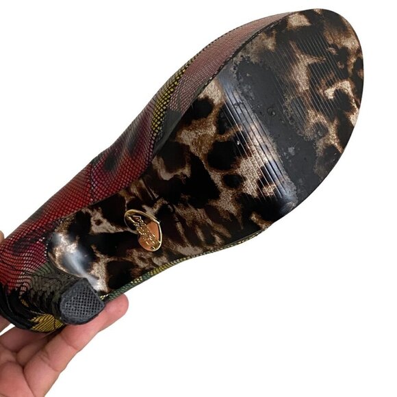 Betsey Johnson Ditan Multicolor Corset Pump Back Size 6 - Picture 5 of 7